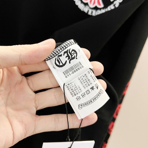 Chrome Hearts Black Long Sleeve Tee with Pink Graphics - Picture 8 of 10